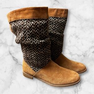 Toms Tan and Brown Winter Boots